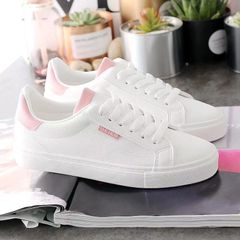 New Arrivals Ladies Shoes High Quality Fashion Women Athletic Shoes Thick-soled Women shoes Increase Casual Shoes Lace-up Girls’ Sport Shoes 37 Pink