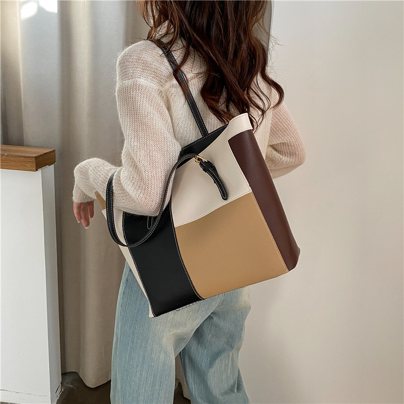 New arrival Handbags Large Capacity Ladies Bags Fashion Single Shoulder Bags Splicing Tote Women's Bags