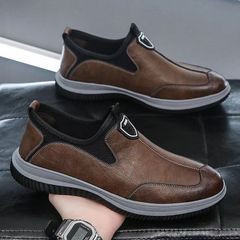 New Arrival High Quality Business Men's Shoes Fashion Mens Casual Loafers Driving Shoes Men Party Slip-Ons Oxfords Shoes 41 Brown