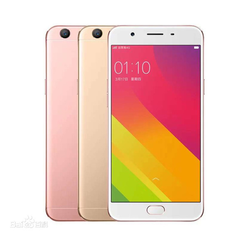 Refurbished   phones   OPPO A59S smart phone 4GB+32GB 5.2-inch smart phone 16MP+13MP 3075mA, with fingerprint unlock gold,    Single Card   Unlock Smart Phone