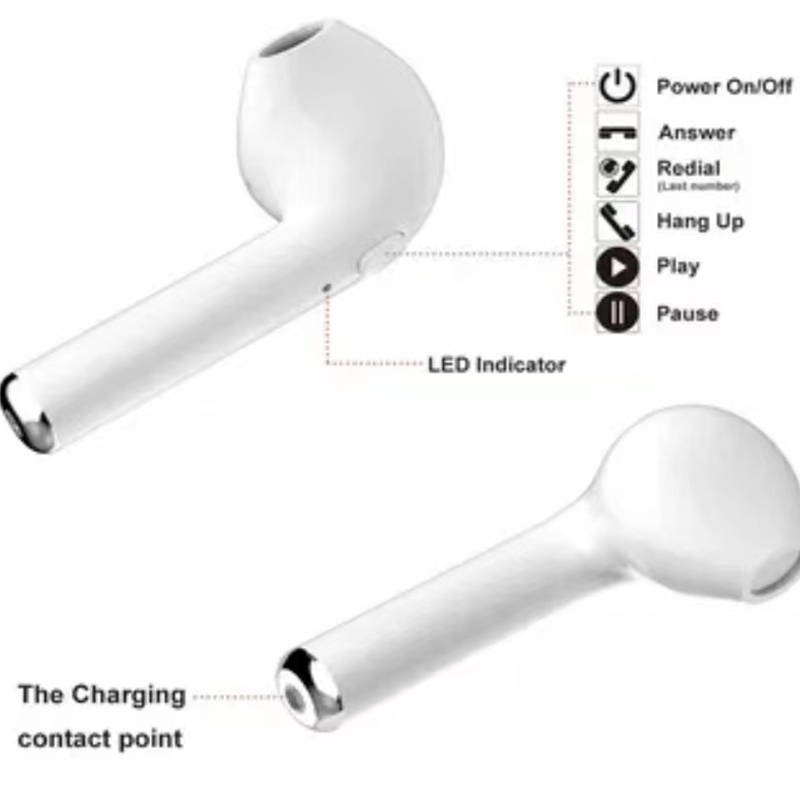 tx-18   Wireless Earphones Bluetooth Earphones Wireless earbuds Mini In-ear Wireless Touch Control earphone Touch Key for smart ios Android For iPhone Android phones red