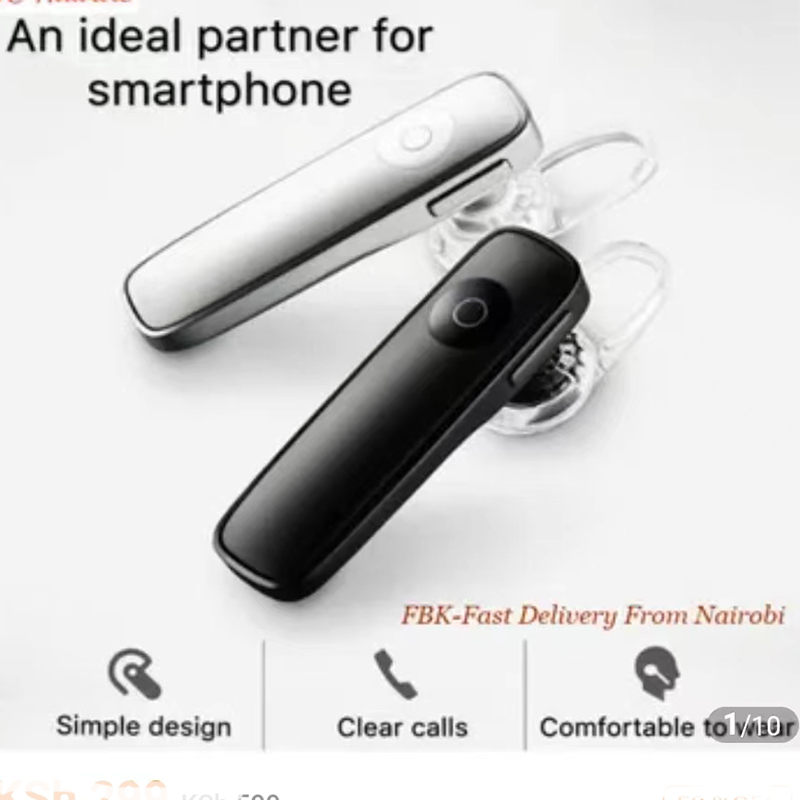 In-ear Stereo Bluetooth 4.1 Business Style Headset Hands Free Headphone with Mic for Smartphone White