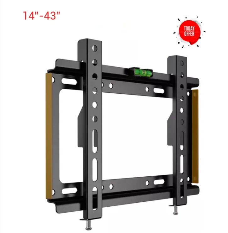 [Special Offer] TV Wall Mount TV Stand 14″-43″ Plasma wall bracket Steel Material Fixed Solid Wall mount suitable for 14 inch to 43 inch Tv, load capacity of 25kg,