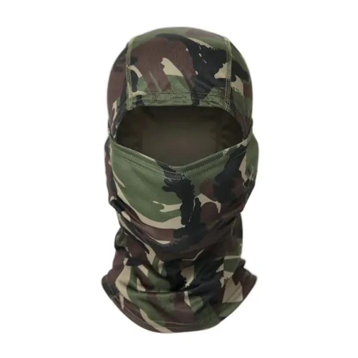 Tactical Camouflage Balaclava Full Face Mask CS Wargame Army Hunting Cycling Sports Helmet Liner Cap Military Multicam CP Scarf army greenarmy green