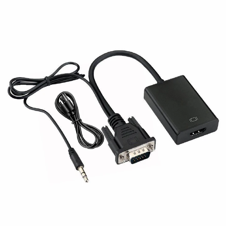 1080P VGA to HDMI-compatible Converter Adapter Cable with Audio Output VGA HD Adapter for laptop to HDTV Projector