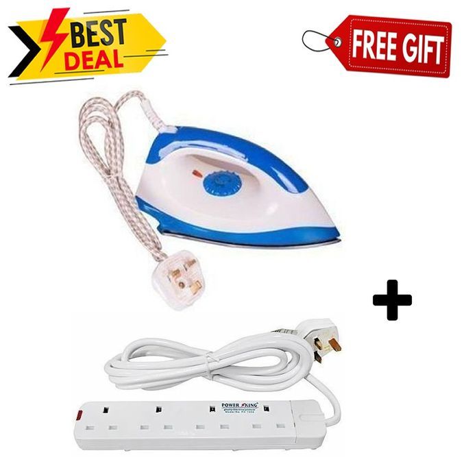 AILYONS Electric Dry Iron Box Plus Free 4-Way Extension