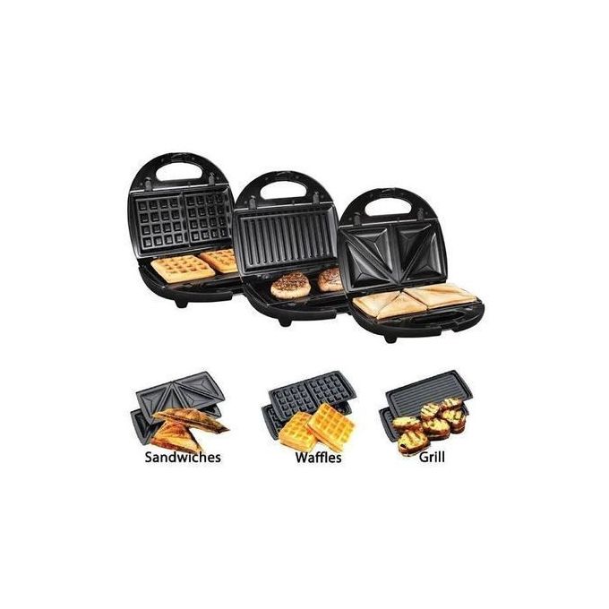 Sokany 3 In 1 Sandwich, Waffle Maker & Grill