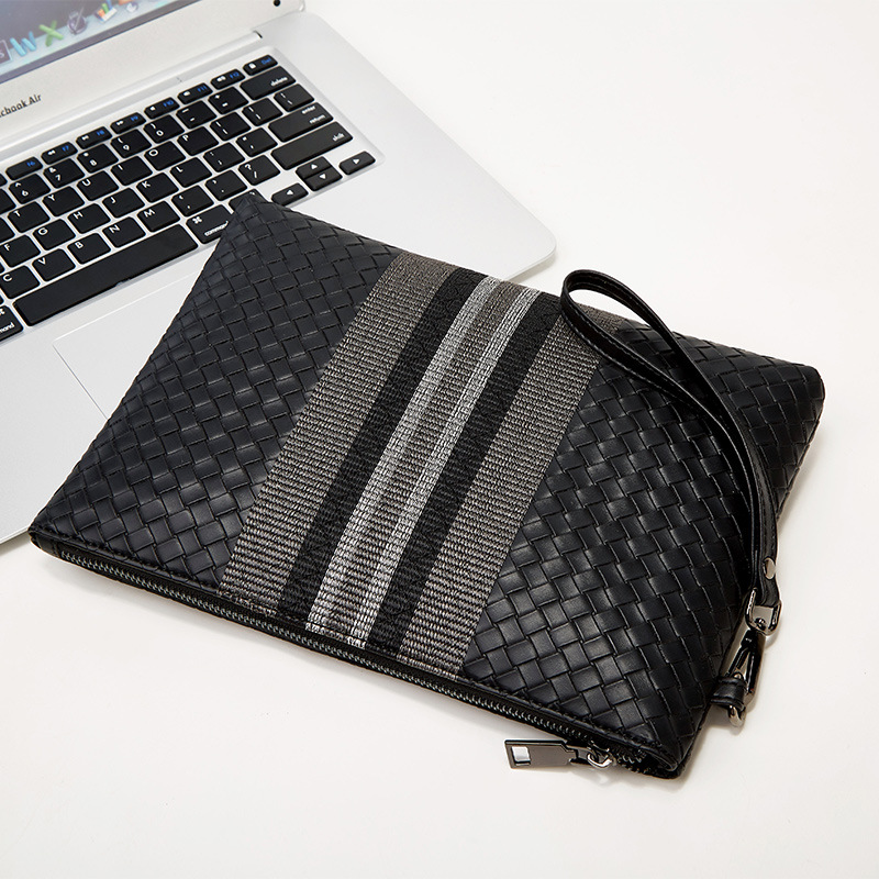 Luxury Brand Men Clutch Bags, Mens Luxury Woven Clutch