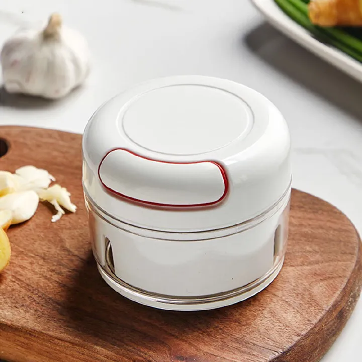 SMALL Manual Vegetable Cutter Kitchen Gadgets Food Processor 170ml Hand-pulling Meat Garlic Chopper Mini Garlic Grinder Kitchen Dining room appliances Blender