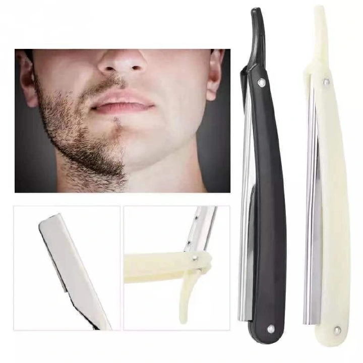 Professional Manual Shaver Straight Edge Stainless Steel Sharp Barber Razor Folding Shaving Beard Cutter With Blade Safety Razor