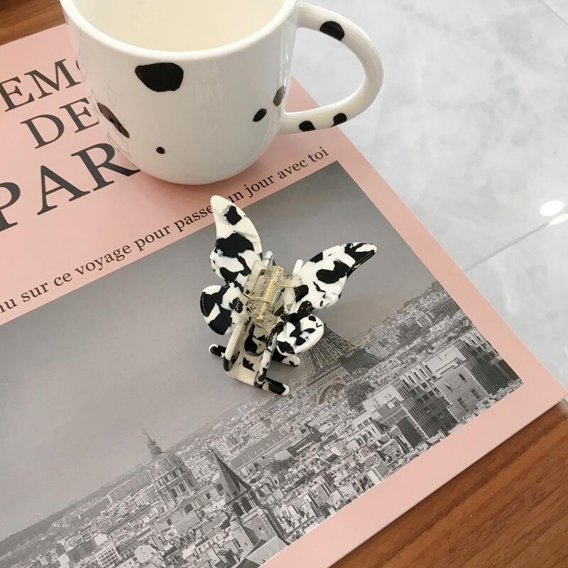 1PC Acetate Resin Hair Claw Sweet Fairy Butterfly Hairpin Clip Gradient Tie-Dye Colored Styling Tools Barrettes for Women Girls