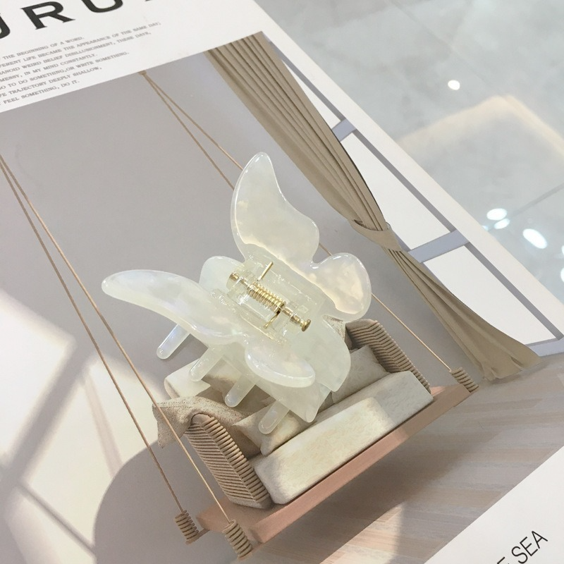 1PC Acetate Resin Hair Claw Sweet Fairy Butterfly Hairpin Clip Gradient Tie-Dye Colored Styling Tools Barrettes for Women Girls