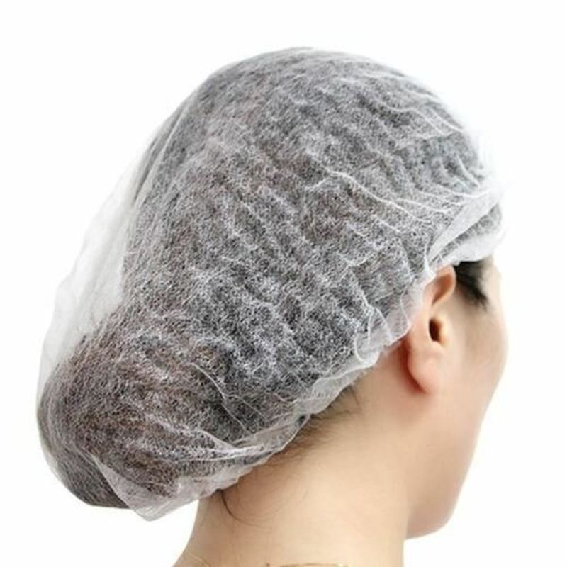 100PCS Disposable Tattoo Accesories Non Woven Fabric Permanent  Makeup Hair Net Caps Sterile Hat Eyebrow Tattooing Catering Hat