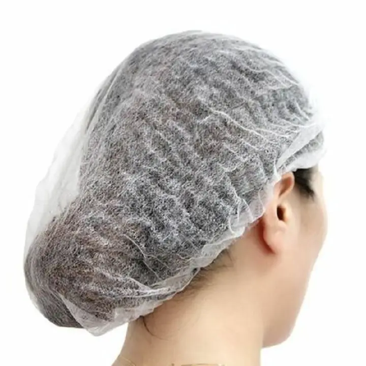 100PCS Disposable Tattoo Accesories Non Woven Fabric Permanent  Makeup Hair Net Caps Sterile Hat Eyebrow Tattooing Catering Hat