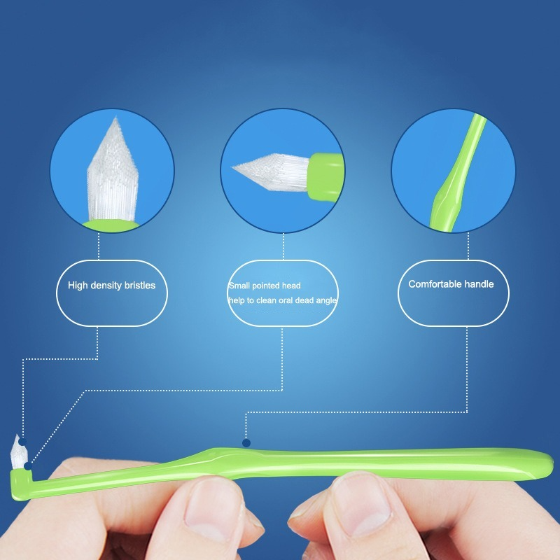 Manual Orthodontic Toothbrush Interdental Tooth Brush Small Head Soft Hair Correction Teeth Braces Dental Floss Oral Tooth Care