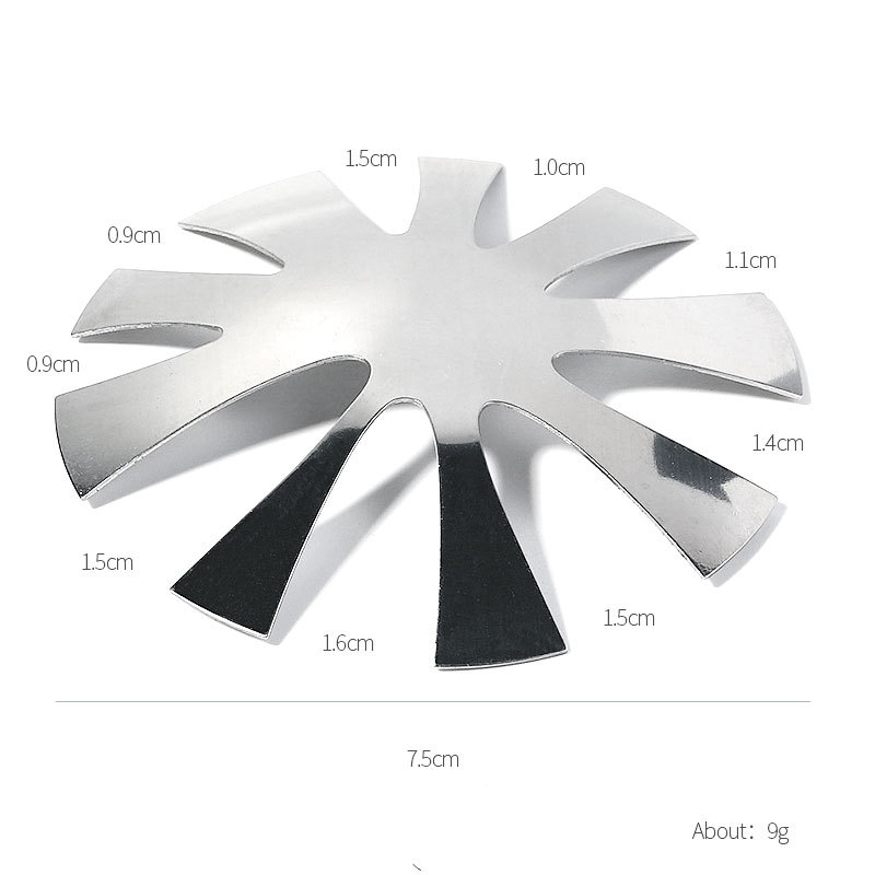 9 Sizes Easy French Smile Cut V Line almond shape Tips Manicure Edge Trimmer Nail Cutter Acrylic Pink White French Nails Tools