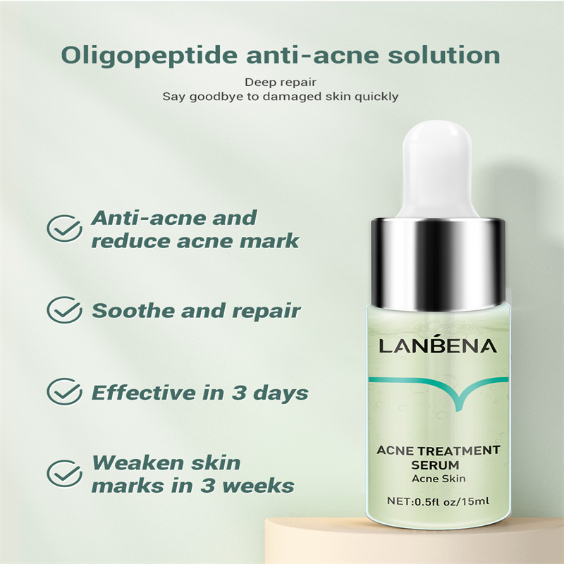 LANBENA Acne Removal Serum Salicylic Acid Anti-Acne Repair Fade Acne Spots Pimple Oil Control Cream Whitening Moisturizing Care