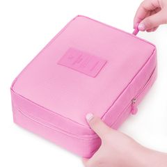 Outdoor Girl Cosmetic Bag High Quality Toiletries Bag Multifunction Waterproof Makeup Bag Grooming Kit Travel Make Up Cases Pink