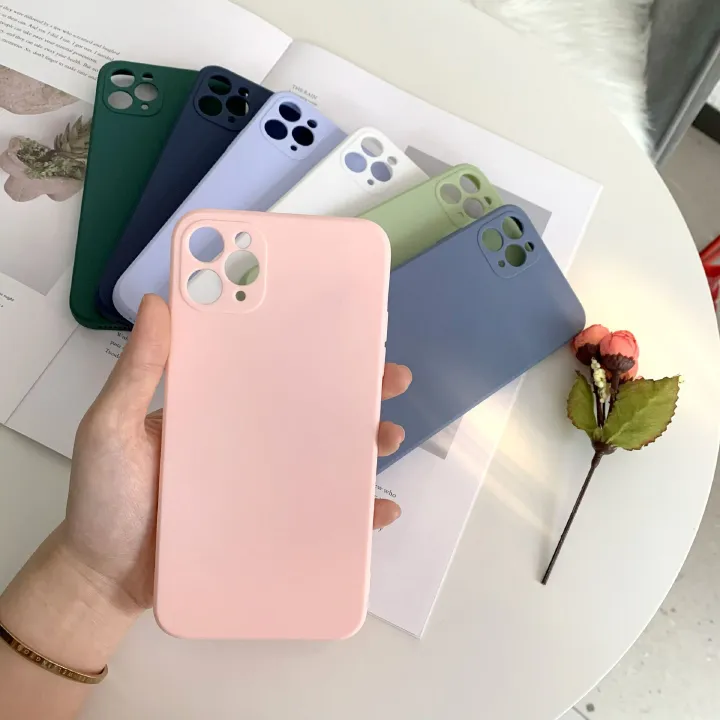 Thin Soft Case For iPhone 13 13Pro 12 11 Plus Original Liquid Silicone Cover Candy Coque Capa For iPhone X Xs Pro Max XR