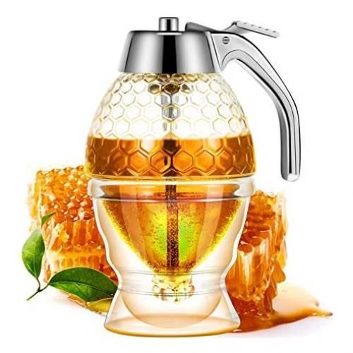 Best price for Acrylic Storage Pot Honey Dispenser With Drip Bottle