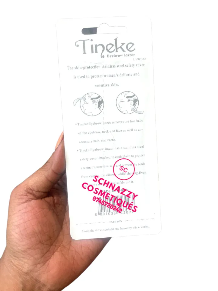 Tineke Tinkle Eyebrow Shaper Razor 3pcs Dermaplanning Tool Facials