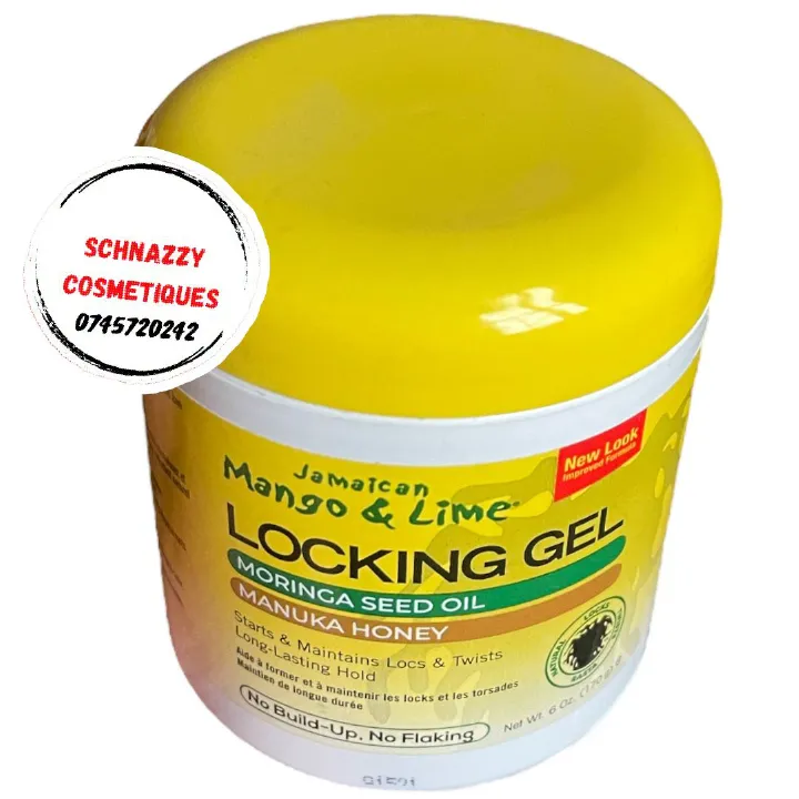 JAMAICAN MANGO & LIME LOCKING GEL MORINGA SEED OIL MANUKA HONEY No Build up No flaking Long lasting hold Starts Maintains Locs & Twists