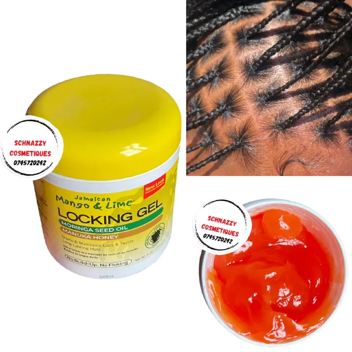 JAMAICAN MANGO & LIME LOCKING GEL MORINGA SEED OIL MANUKA HONEY No Build up No flaking Long lasting hold Starts Maintains Locs & Twists