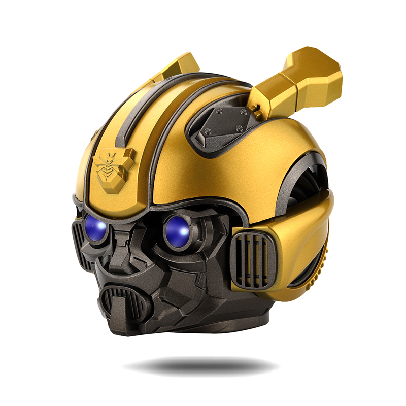 New Arrival For Transformers Bumblebee Helmet Wireless Bluetooth 5.0 Speaker With Fm Radio Support Usb Mp3