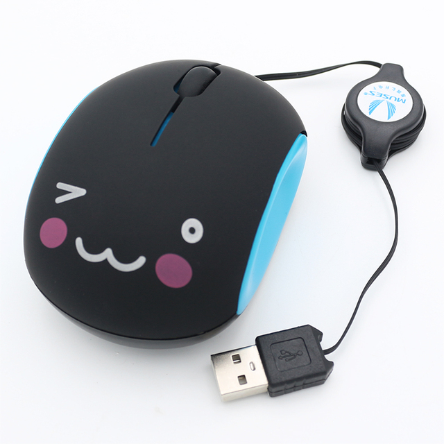 Mouse Small Cute Mouse for Girls Cartoon USB Creative Wired Mouse for Laptop Silent Mouse for Mac Notebook 1200dpi