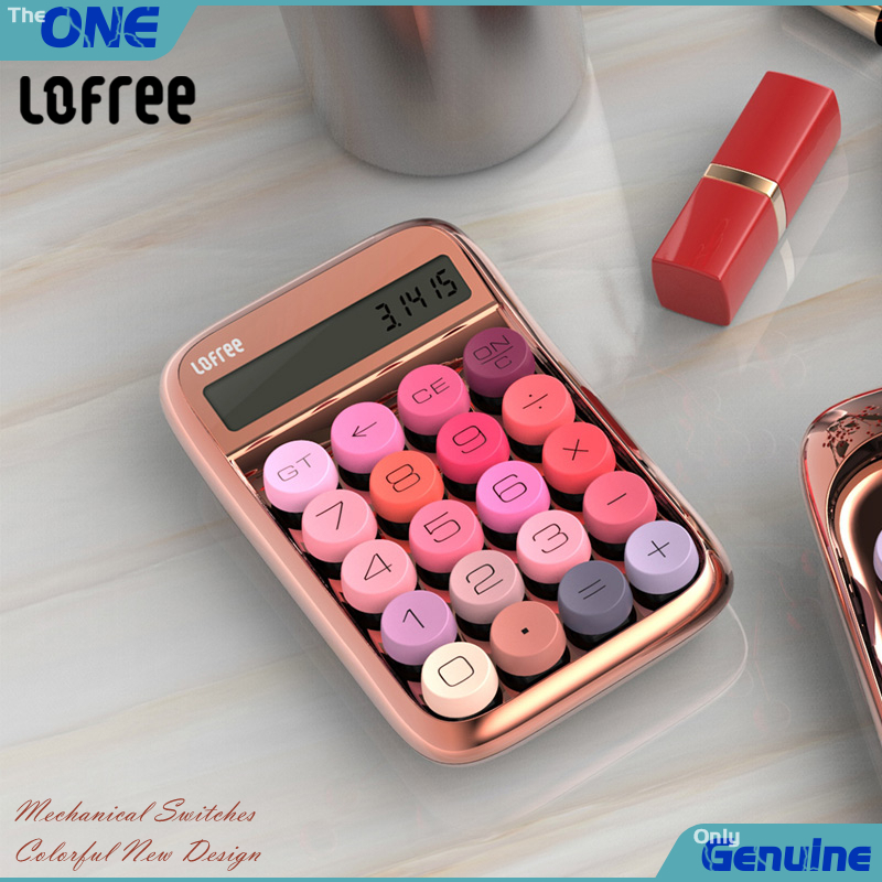 Sanreya Calculator Vintage Decompressed Rose Gold with Large Display, Fashion Lovely Mechanical Key Switches