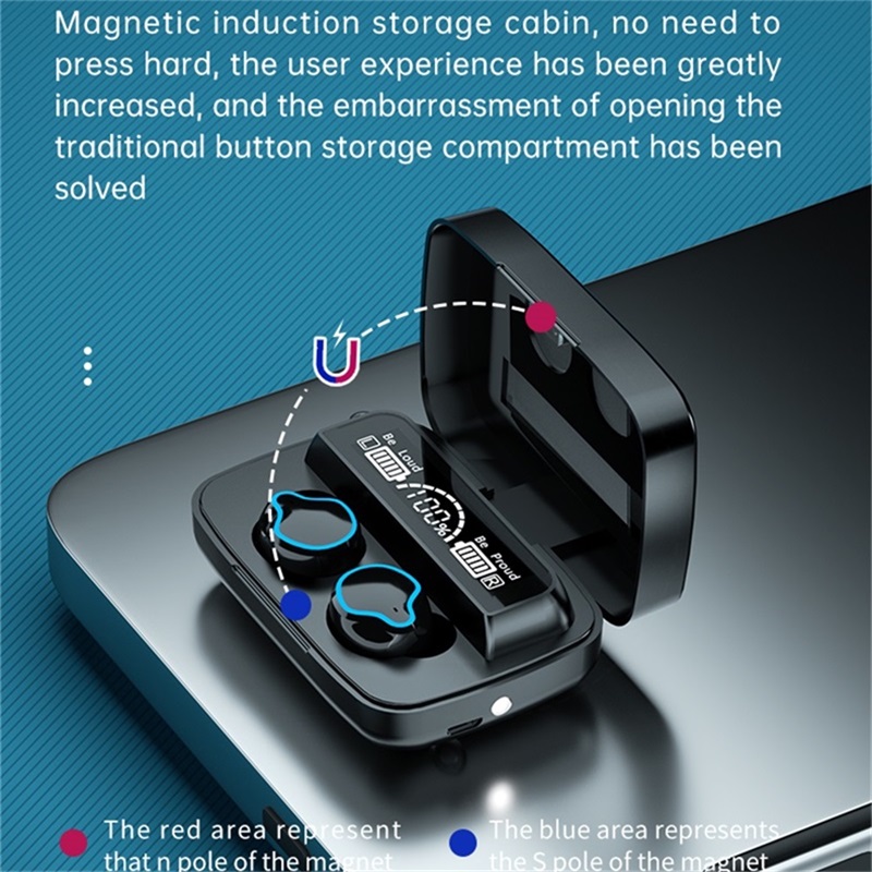 Wireless Bluetooth 5.0 Earphone TWS Headphone HIFI Mini In-ear Sport Running Headset Support IOS/Android Phones HD Call