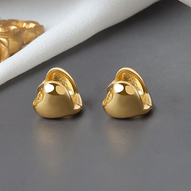 Earrings Charm For Women Trendy Jewelry Vintage Simple Retro  Heart Shape Party Accessories Gifts