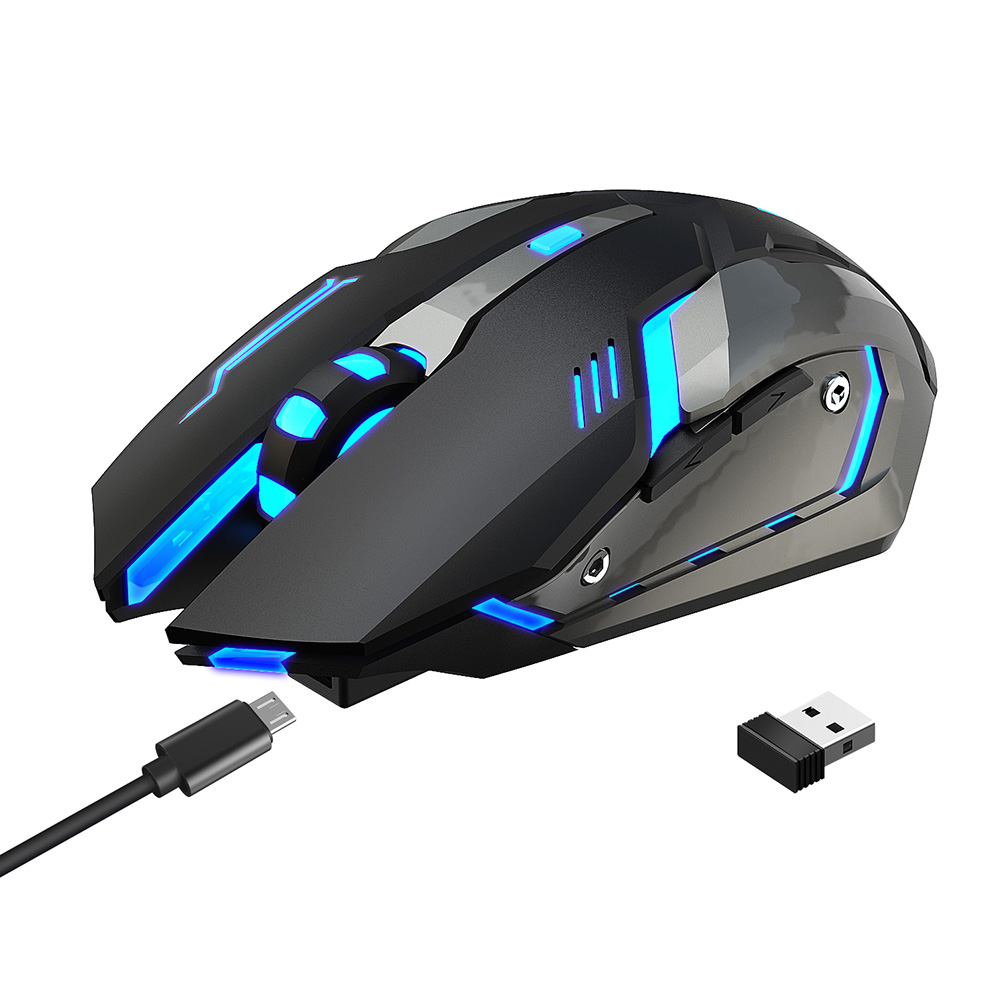 Mouse 2.4G Bluetooth Rechargeable Mouse Mute Office Computer Mice LED Backlit Ergonomic Gaming Mouse For Laptop PC