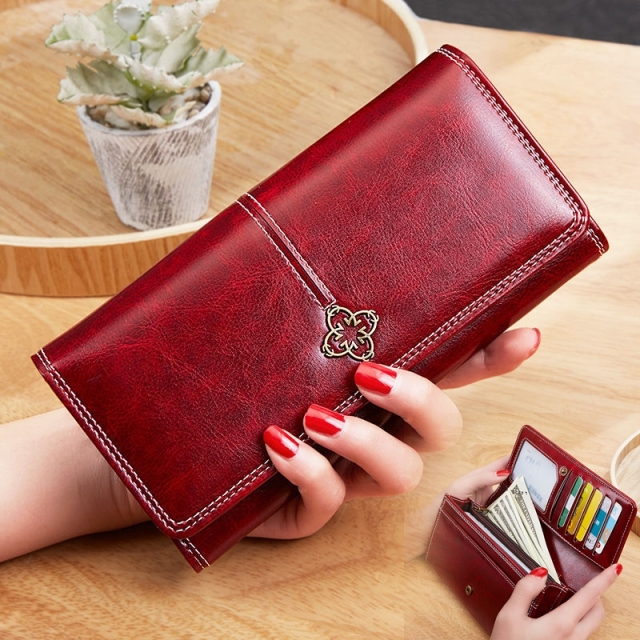 Women's wallet made of leather Wallets Three fold Womens purses mobile phone Purse Female Coin Purse Carteira Feminina