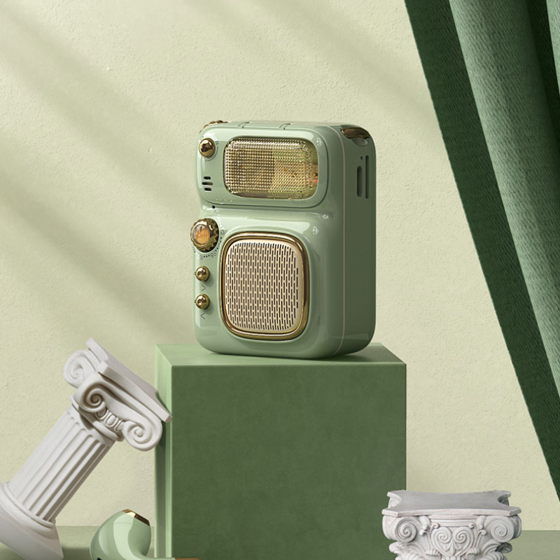 Portable Wireless Bluetooth Speaker Retro Mini Loudspeaker With Bluetooth Earphones Support FM TF Card HIFI Music Speaker
