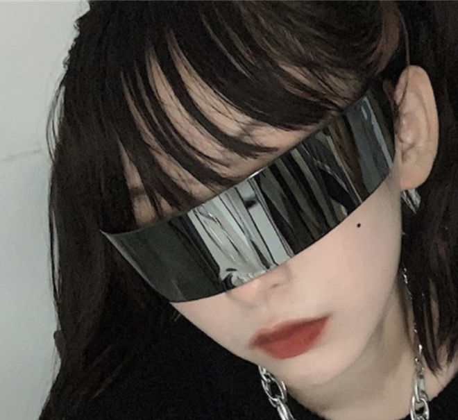 Future Warrior Rimless Sunglasses Retro Sun Glasses Punk UV Protection Eyewear Vintage Gothic Steampunk Party Glasses