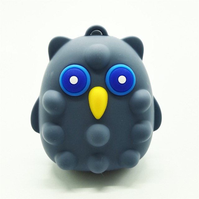 New Pop It Fidget Toys Children Sensory Gift Owl Pinch Popit Ball Anti-Stress 3D Decompression Squishy Squeeze Toy for Kids Gift
