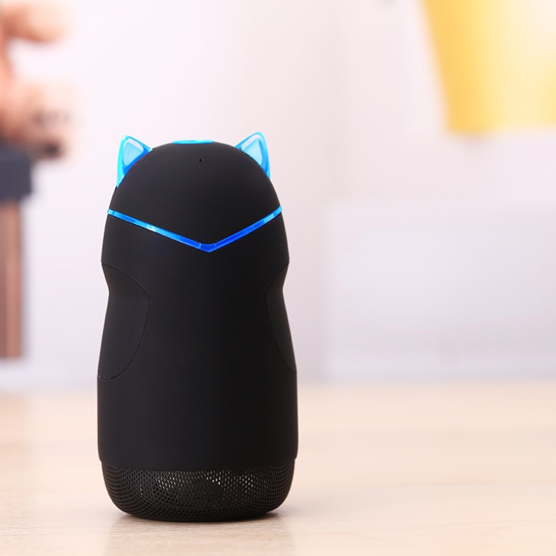 Portable Bluetooth Speaker Wireless Cartoon Mini Kitten Call Luminous Sound Creative Electronic Gift TF Card Speakers Bluetooth