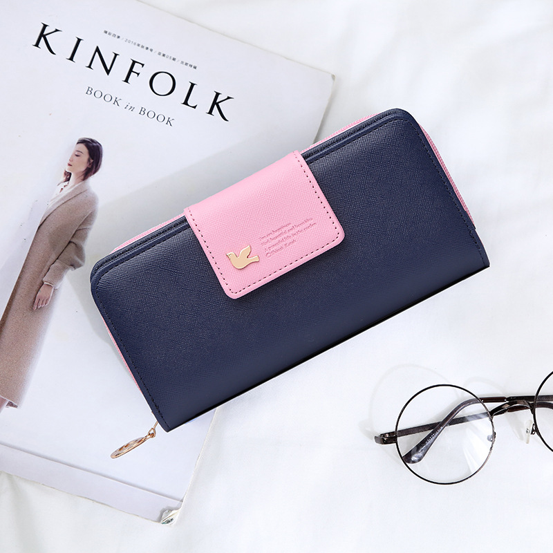 Women Leather Wallet Women's Clutch Bag Hasp Wallet Zipper Long Purses Card Holder High Quality