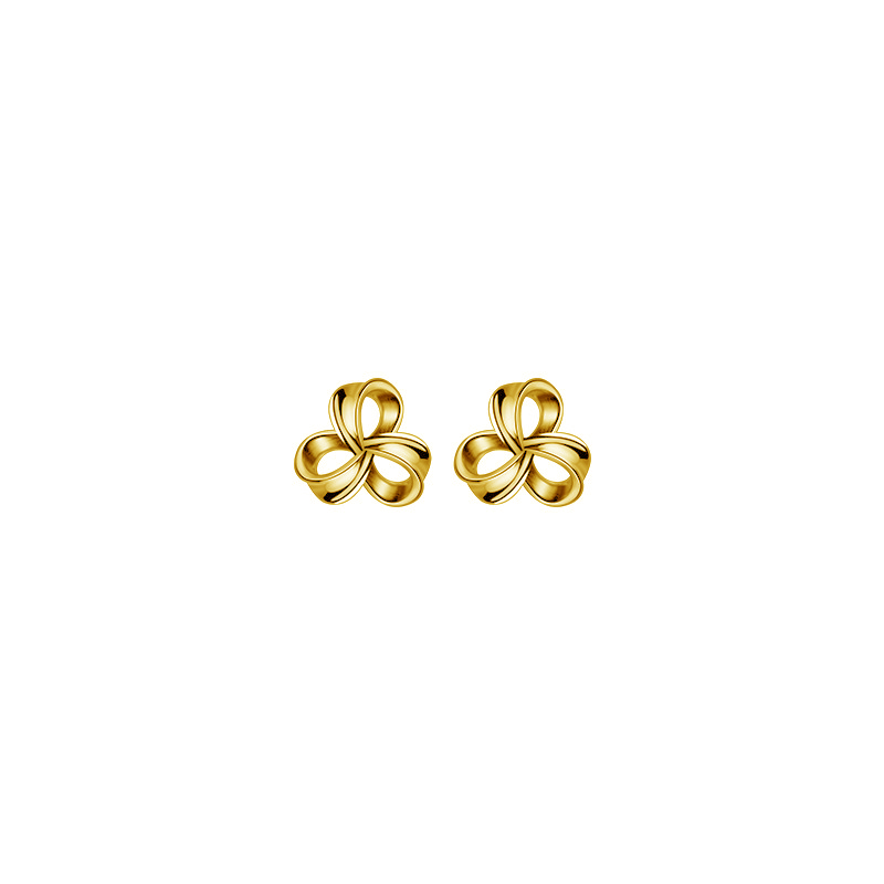 Hollow Flower Stud Earrings For Fashion Women Cute plant Fine Jewelry Accessories Gift
