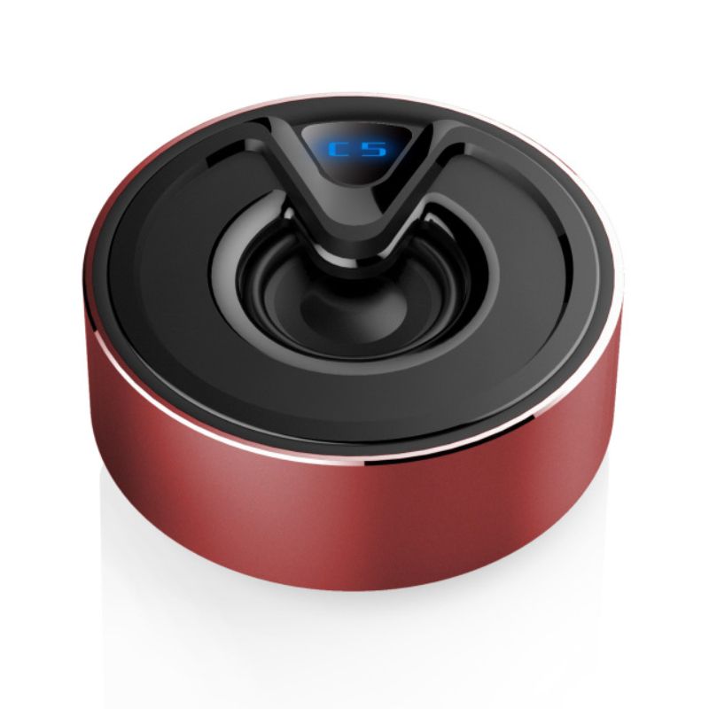 Mini Bluetooth Speaker Portable Metal Outdoor Heavy Bass Small Steel Cannon Supports TWS Interconnection Wireless Sound Column