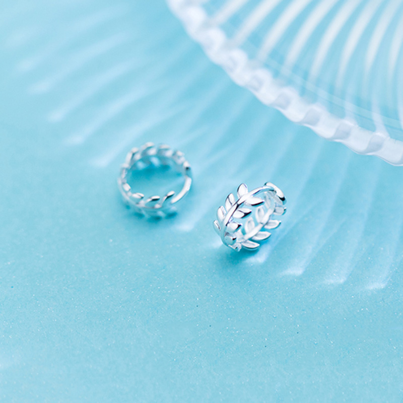 Geometric plant Round Hoop Earrings For Fashion Women Party Fine Jewelry Minimalist Accessories