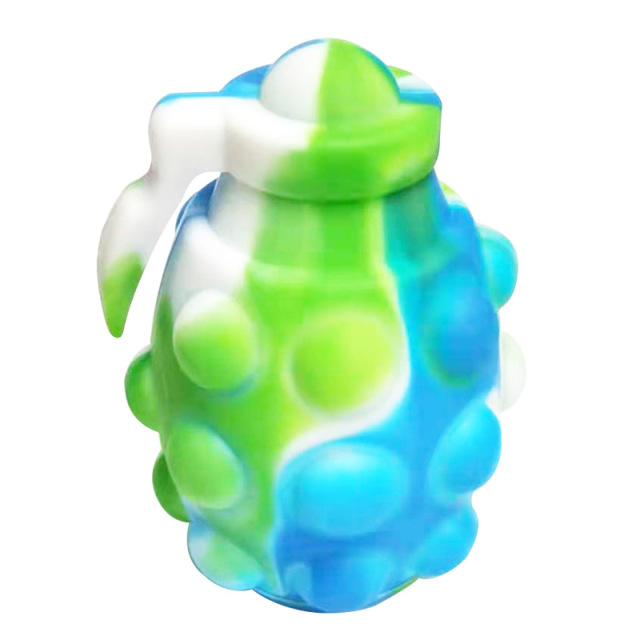 New Fashion 3D Grenade Model Pop It Fidget Toys Decompression Ball Press Bubble Vent Gift Anti-Stress Soft Squeeze Toy for Kids