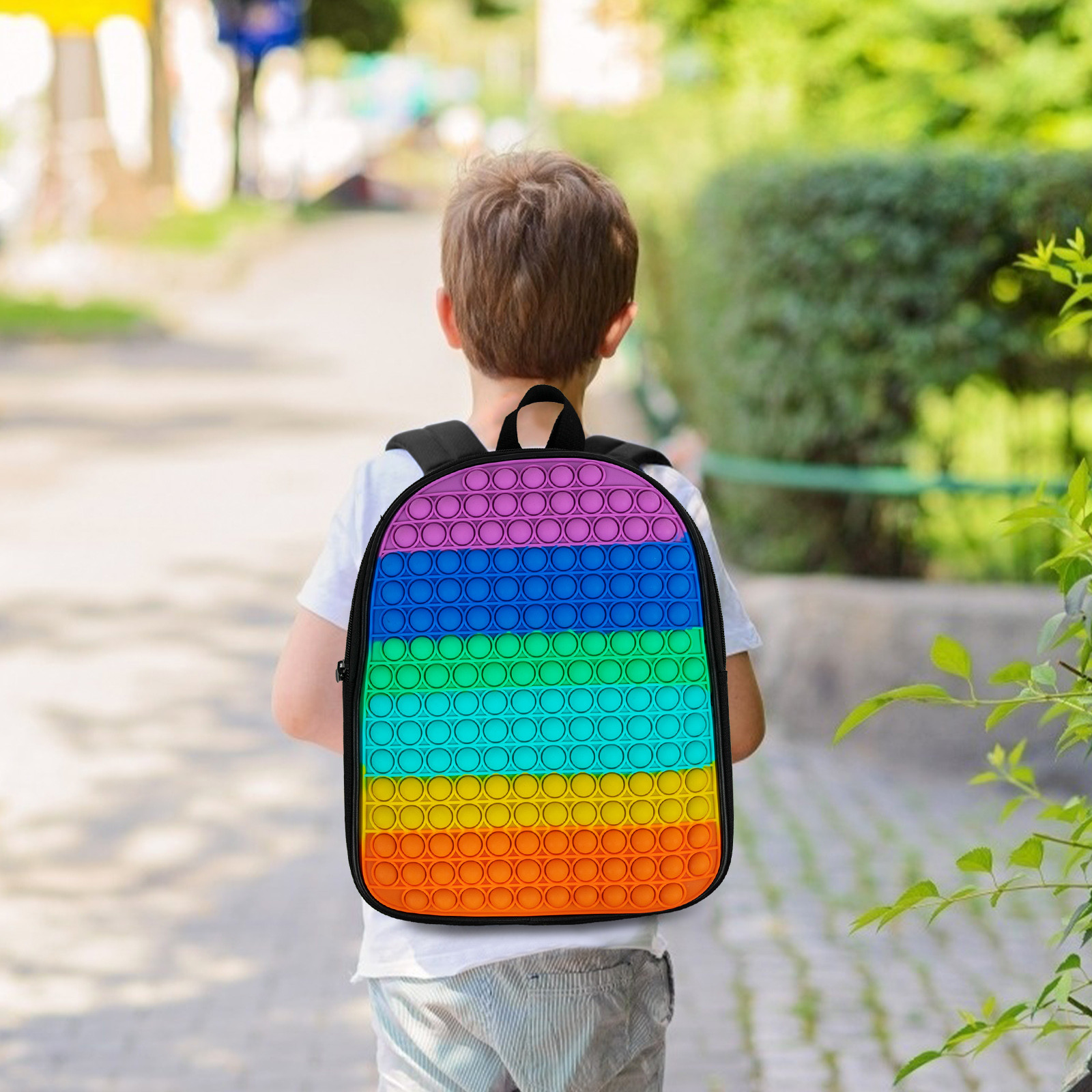 Big Popper Backpack Push bubble Pops Its Dimple Toys fingertip Sensory Toy Special Decompression Toy Children's Popet Backpack