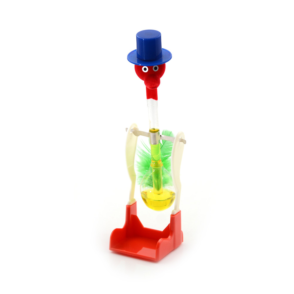 Novelty Drinking Water Bird Toy For Kids Boy Girl Funny Lucky Bobbing Bird Non-Stop Liquid Glass Permanent Duck Creative Toys