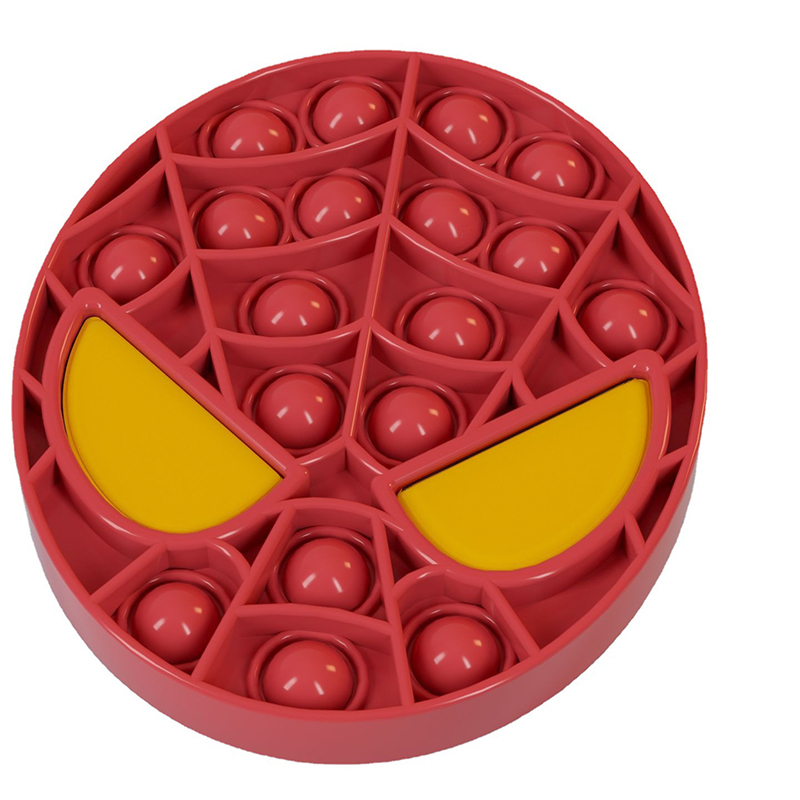 Pop It Spider-Man Children's Mental Arithmetic Desktop Finger Press Bubble Decompression Toys Antistress Dimple Kids Toy