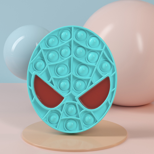 Pop It Spider-Man Children's Mental Arithmetic Desktop Finger Press Bubble Decompression Toys Antistress Dimple Kids Toy