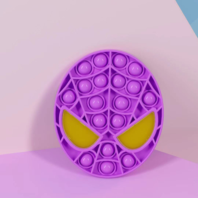 Pop It Spider-Man Children's Mental Arithmetic Desktop Finger Press Bubble Decompression Toys Antistress Dimple Kids Toy