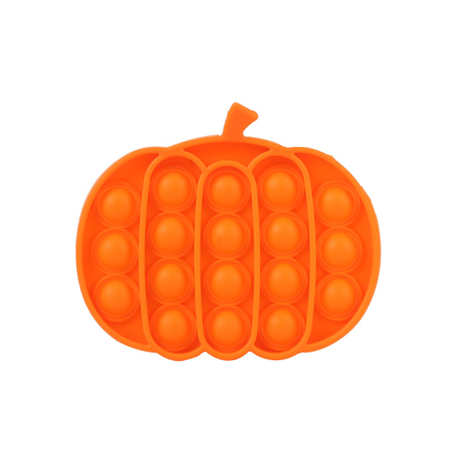 Pop It Fidget Toys Anime Kawaii Keychain Anti Stress Hand Game Pop Pumpkin Bubble Music Decompression Pop Push Dimple Toy Gift