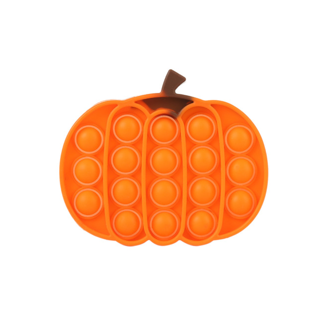 Pop It Fidget Toys Anime Kawaii Keychain Anti Stress Hand Game Pop Pumpkin Bubble Music Decompression Pop Push Dimple Toy Gift